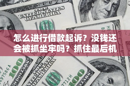 北京怎么进行借款起诉？没钱还会被抓坐牢吗？抓住最后机会！
