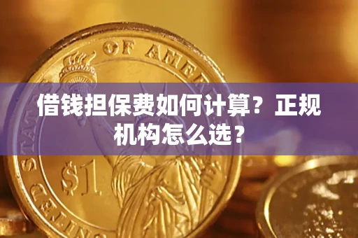 北京借钱担保费如何计算？正规机构怎么选？