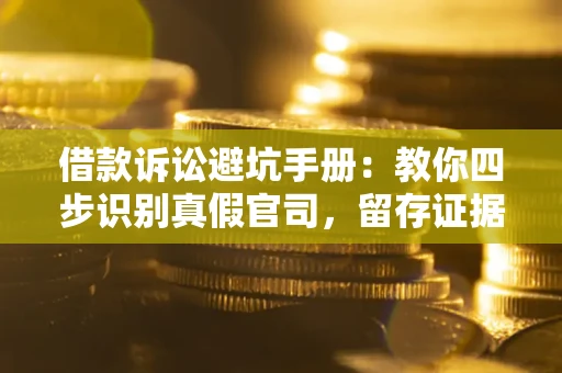 北京借款诉讼避坑手册：教你四步识别真假官司，留存证据不踩雷
