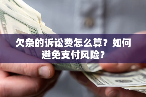 北京欠条的诉讼费怎么算？如何避免支付风险？